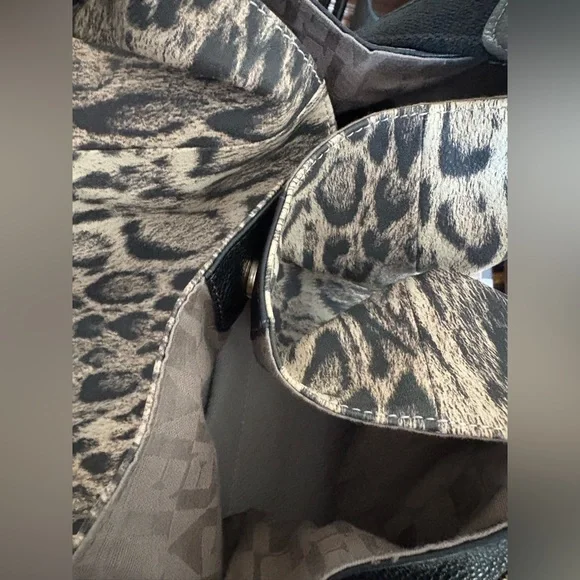 NWT Furla Elisabeth Hobo Ocelot Leather - Picture 6 of 8